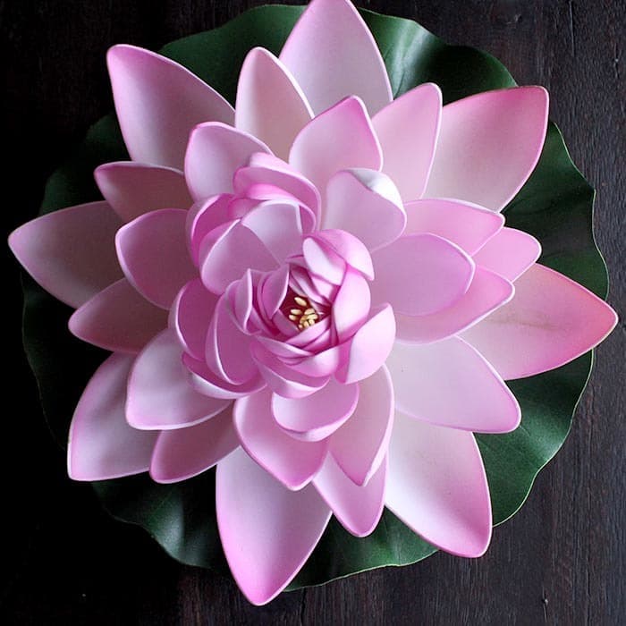 ロータスの造花Lピンク