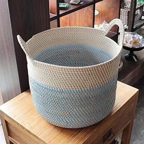 ラタン収納バスケット